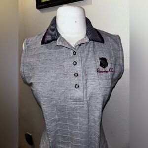 Vintage chic river view county club collard sweater vest size small